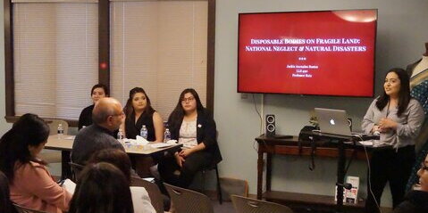 Students at conference