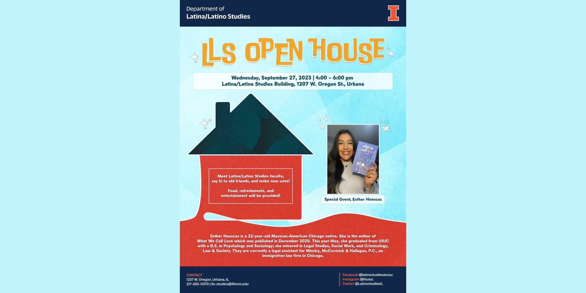 Image of LLS Open House Flyer with event information