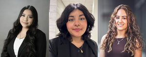 3 images of LLS students