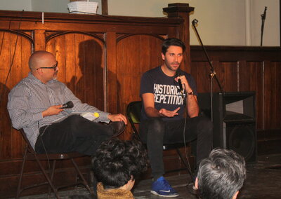 Being Brown, Being Down: Performances of Spic & Span Symposium 2016, pictured: Gilberto Rosas, Kenneth Pietrobono