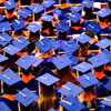 image of graduation caps