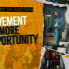 a collage of images from the 1992 protests for Latina/o rights on campus. Text on the Image says LAS in History, The Movement for More Opportunity