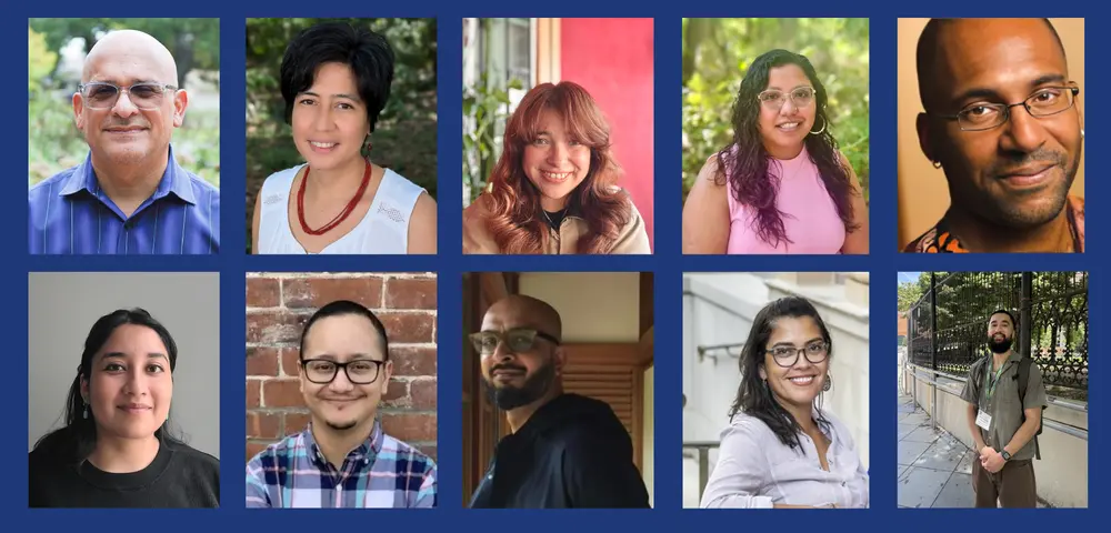10 headshots of people in the Borders of Sanctuary collective